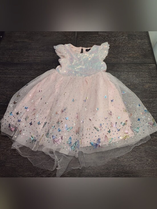lilt Other - Lilt Girls' Pink Party Dress Sequin Bodice Tulle Skirt Size 6
